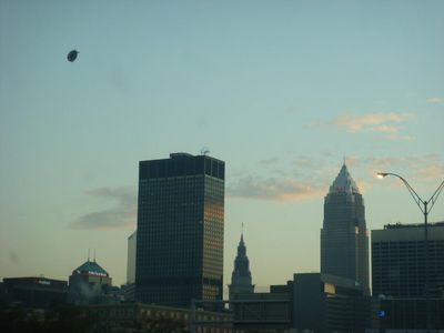 Cleveland
Blimp over Jacobs Field, for the Indians vs Yankees playoff game
