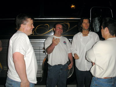 Roger Clyne & the Peacemakers
The gang, with Roger, outside Jimmy's Old Bus

