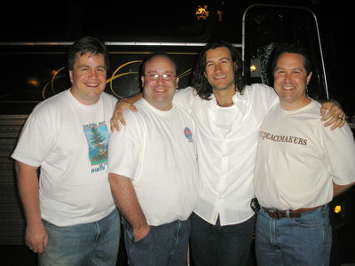 Roger Clyne & the Peacemakers
The gang, with Roger, outside Jimmy's Old Bus
