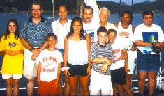 Back row: Callie, Don, Tom, Jim, Uncle John, John, me.  Front row: Jacob, Nicole, Bobby, Johnny