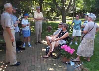 Left to right: Uncle John, cousin John, my Mom, Uncle Jim, my Dad, cousin Christine, Aunt Dorothy, Aunt Clare, Aunt Mary