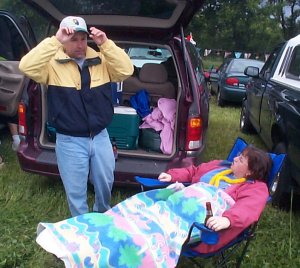 Mike & Patti.  And yes, they actually ARE dressed for a Buffett show.